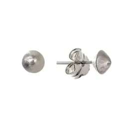 Pendientes plata Ley 925m mate 6mm. [AB1294]