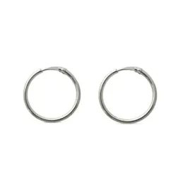 Pendientes plata Ley 925m aro fino 16.5mm. [AB1411]