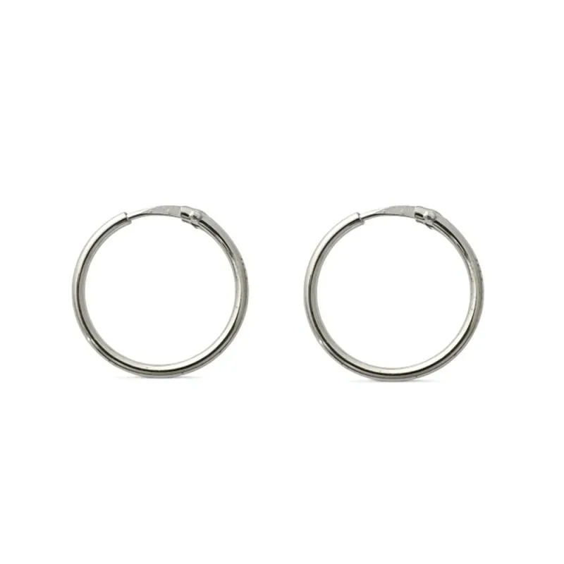 Pendientes plata Ley 925m aro fino 16.5mm. [AB1411]