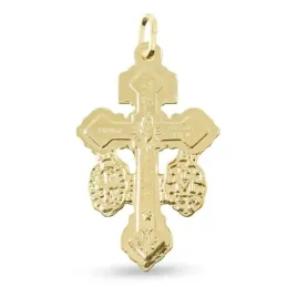 Cruz del Perdón Colgante Plata Ley 925m chapado oro 32 mm. JESÚS DE