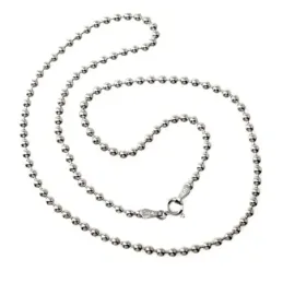 Cadena plata ley 925m 40cm. bolas 2.50mm. [AB0360]
