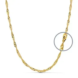 Cadena oro 18k maciza singapur 40 cm. 2,7 mm. 5.60 grs. [9527]