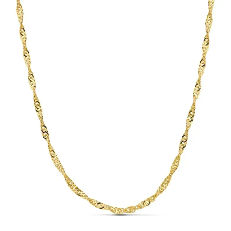 Cadena oro 18k maciza singapur 40 cm. 2,7 mm. 5.60 grs. [9527]