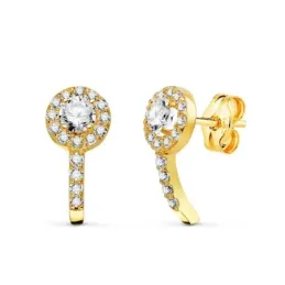 Pendientes en Oro de 18k para Primera Comunión con 12.5 mm. cuajo de