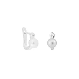 Pendientes Plata Ley 925m Primera Comunión niña 9 mm. perla 5.38 mm.