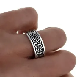 Anillo plata Ley 925m hombre dibujo detalles etrelazados oxidados