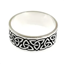 Anillo plata Ley 925m hombre dibujo detalles etrelazados oxidados