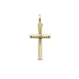Colgante oro 18k cruz 18mm. tallada [AB8792]