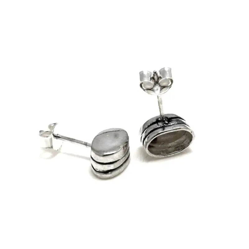 Fornitura plata Ley 925m pendiente colmillo - 1 unidad [AB0820]