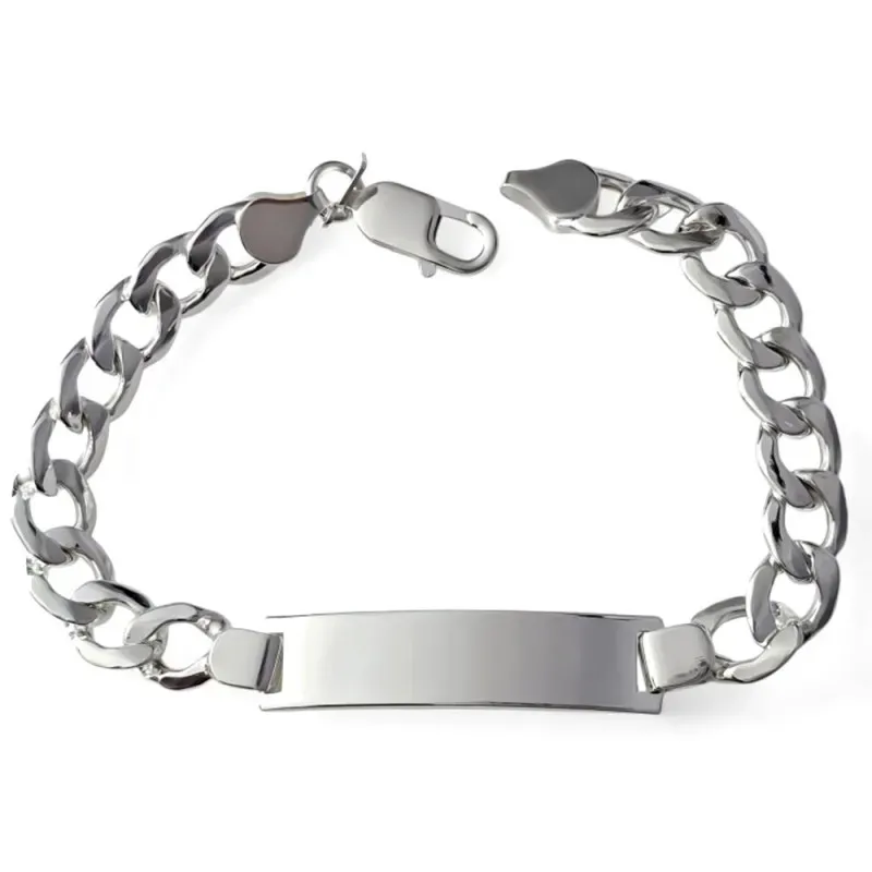 Esclava plata ley 925m lisa barbada [AB0513]