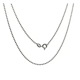 Cadena plata ley 925m 40cm. bolas 1.50mm. [AB2547]