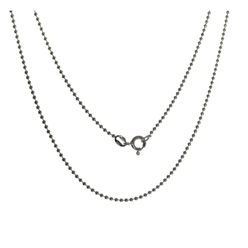 Cadena plata ley 925m 40cm. bolas 1.50mm. [AB2547]