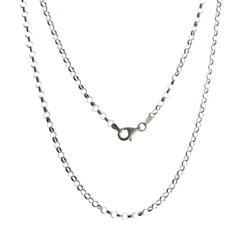 Cadena plata ley 925m rolo 45cm. hilo 0.45mm. [AB2543]