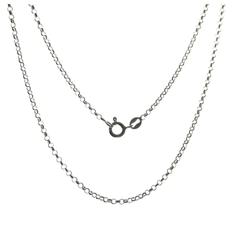 Cadena plata ley 925m 40cm. rolo hilo 0.27mm. [AB2753]