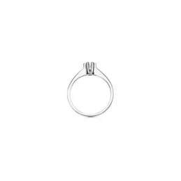 Solitario en Oro Blanco de 18k con diamante central de 0.30 ct.