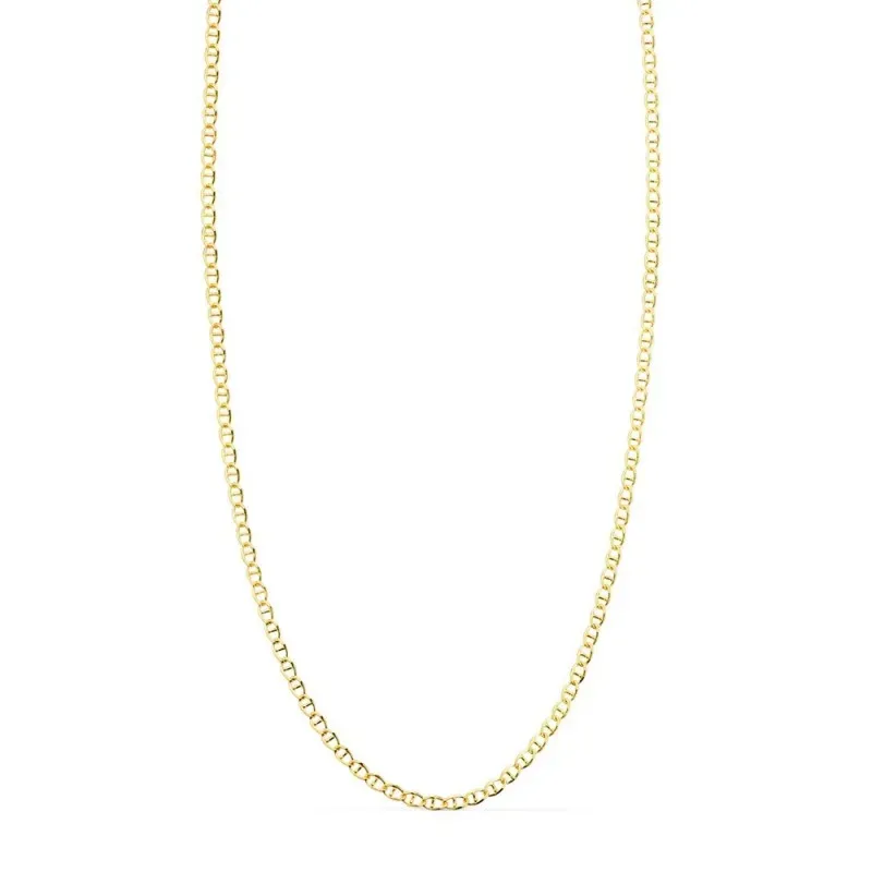 Cadena Oro 18k ancla 60 cm. maciza ancho eslabón 1.2 mm.