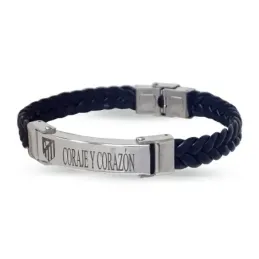 Pulsera Acero Inoxidable 316L 23 cm. Atlético de Madrid esudo mensaje