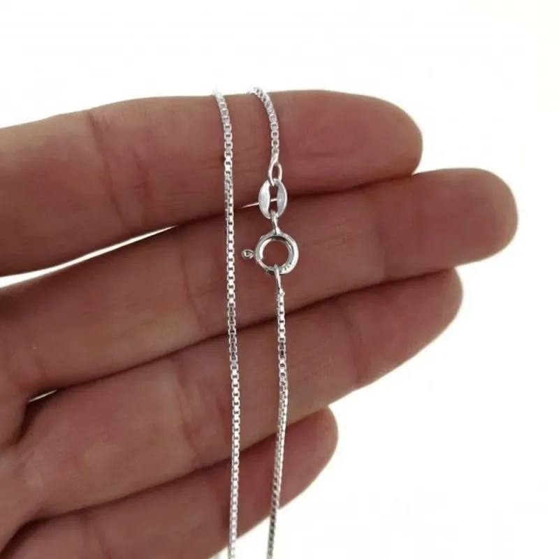 Cadena plata ley 925m 40cm. veneciana 0.19mm. [AB0366]