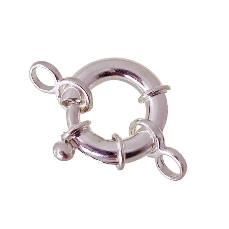 Fornitura plata Ley 925m reasa lisa marinera 18mm. - 1 unidad [AB0827]