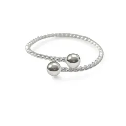 Pulsera plata Ley 925m tonisa infantil bolas 8 mm. [AB4269]