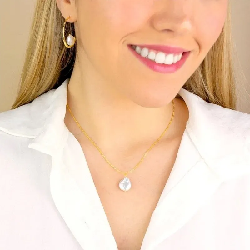 Aros Pendientes en Plata de Ley 925m chapados oro 32 mm. ondulados de