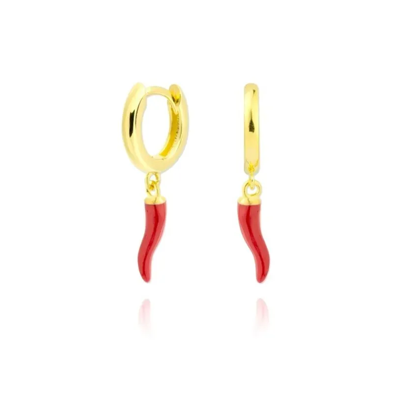 Aros Pendientes en Plata de Ley 925m chapados oro 10 mm. de diámetro