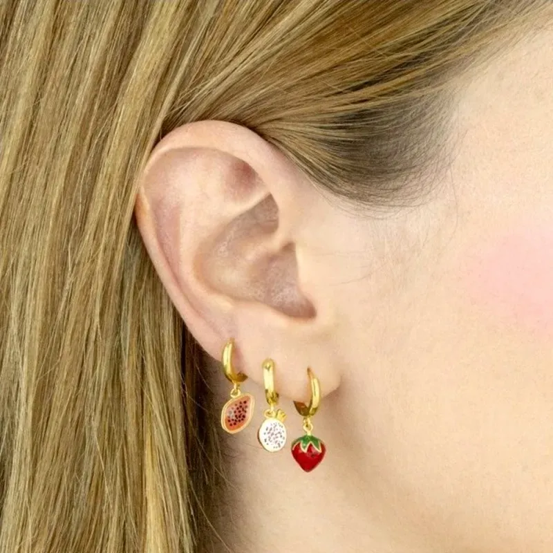 Aros Pendientes en Plata de Ley 925m chapados oro 10 mm. de diámetro