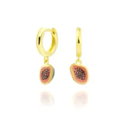 Aros Pendientes en Plata de Ley 925m chapados oro 10 mm. de diámetro