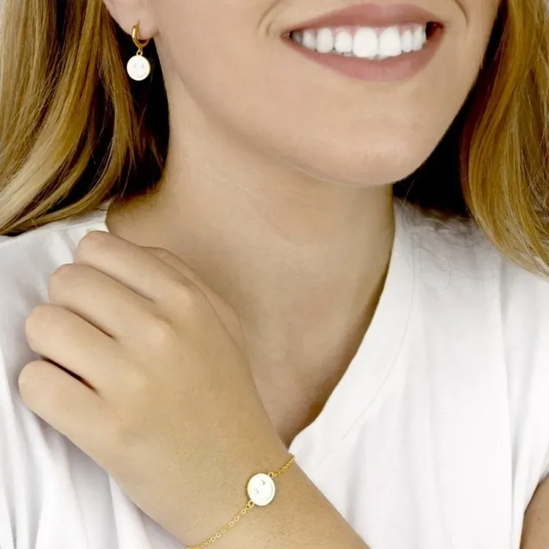 Aros Pendientes Plata de Ley 925m chapados oro 10 mm. de diámetro col