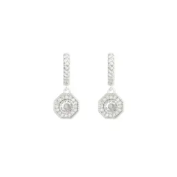 Aros Pendientes en Plata de Ley 925m con 19 mm. aro de 11 mm. colgant