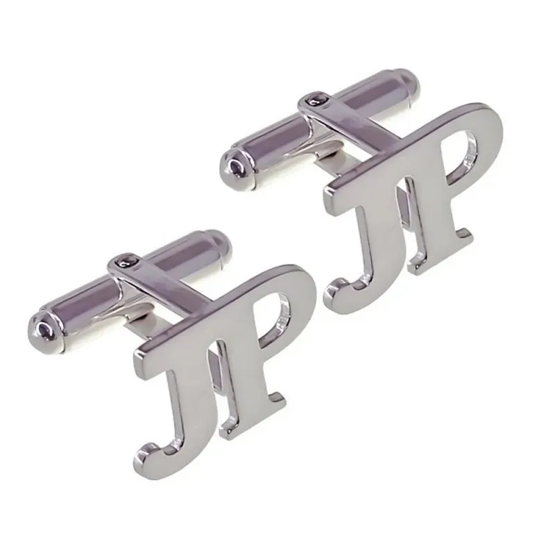 Gemelos Plata Ley 925m iniciales personalizadas