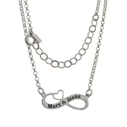 Gargantilla Plata Ley 925m unisex 43 cm. personalizable nombres colga