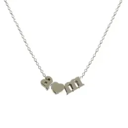 Gargantilla Personalizada Plata Ley 925m mujer 38 cm. cadena forzada