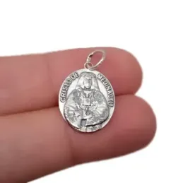 Cristo de Medinaceli Medalla Plata Ley 925m maciza 17 mm. ovalada. G