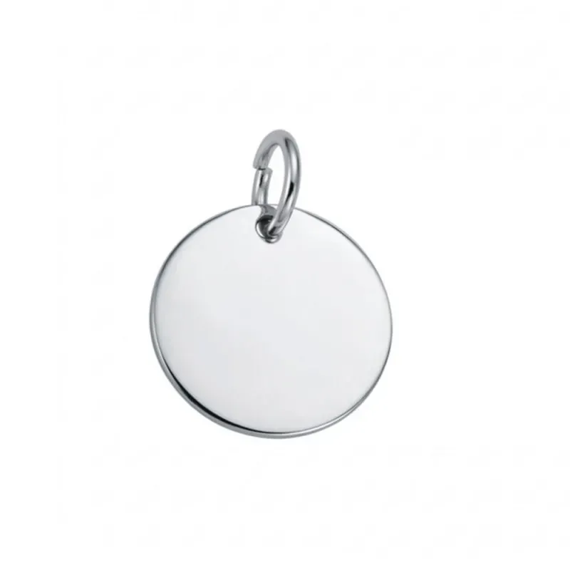 Colgante plata ley 925m 14mm. disco liso [AA8306GR]