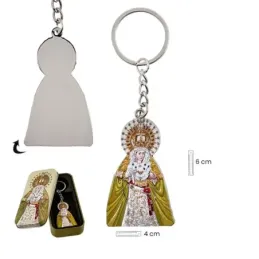 Esperanza Macarena de Sevilla Llavero metálico de 5.5 cm. con estuche