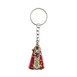 Virgen de la Candelaria Llavero metálico de 5.5 cm. patrona de Canari