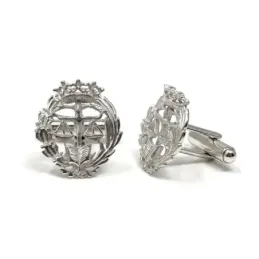 Gemelos con Insignia Profesional de Derecho escudo en Plata de Ley 92