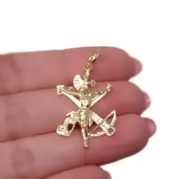 Cristo de la Legión Colgante en Plata de Ley 925m chapado en oro con