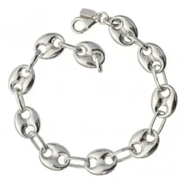 Pulsera plata ley 925m calabrote pequeño liso continuo [AB0046]
