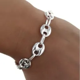 Pulsera plata ley 925m calabrote pequeño liso continuo [AB0046]