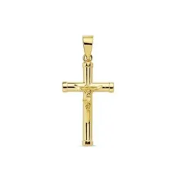 Cruz oro 18k palo liso 21mm. [AB2890]