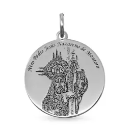 Jesús Nazareno de Montoro Medalla en Plata de Ley 925m 20 mm. maciza