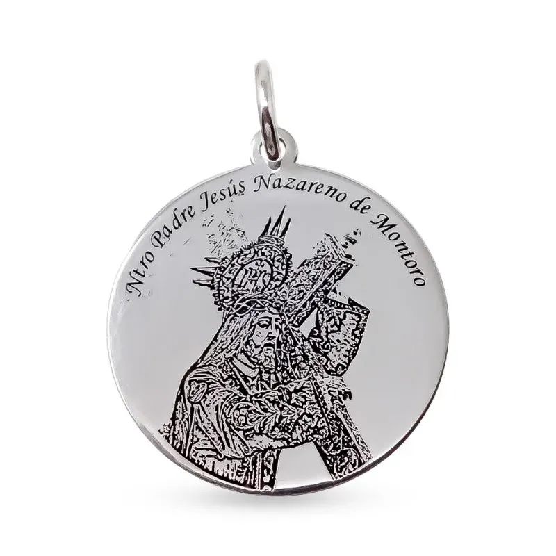 Jesús Nazareno Montoro Medalla Plata Ley 925m 20mm. imagen lateral. G