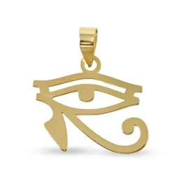 Ojo de Horus Colgante en Plata de Ley 925m amuleto 23 mm. chapado en