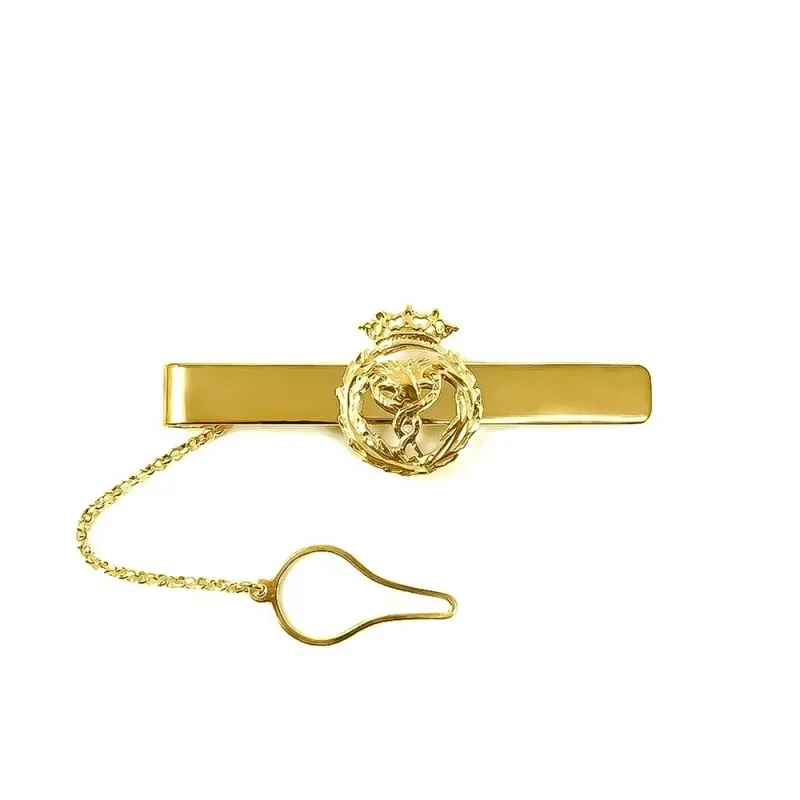 Pisacorbatas Insignia Profesional de Fisioterapia escudo en Plata de