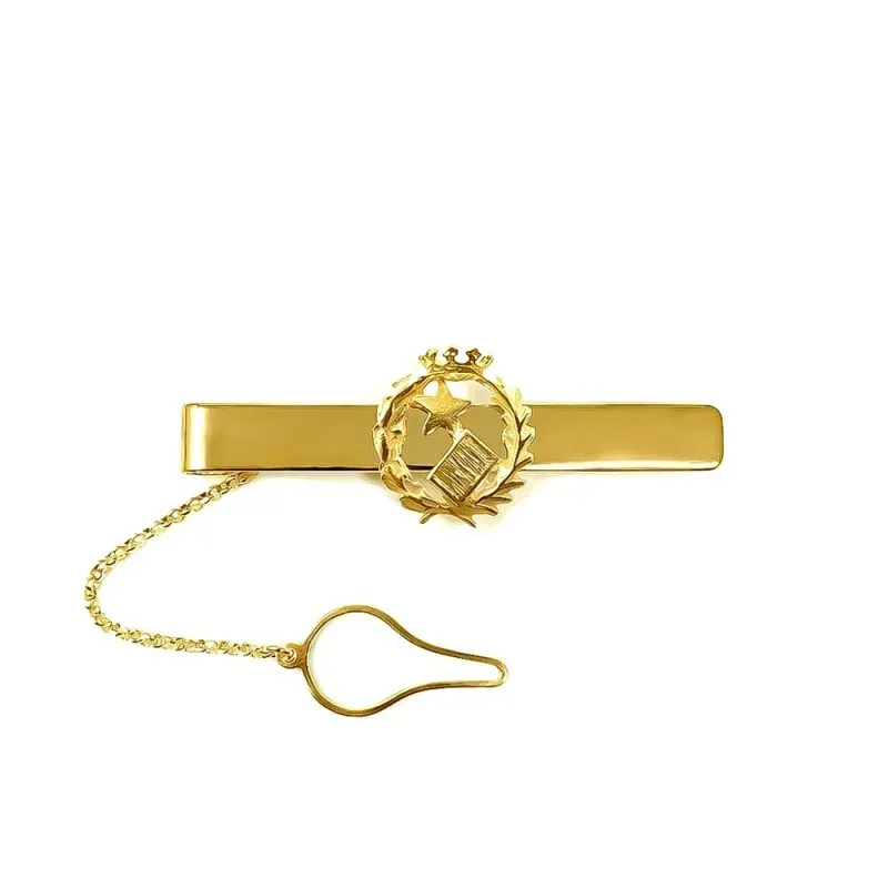 Pisacorbatas Insignia Profesional Notario Plata Ley 925m chapado oro