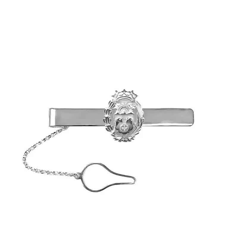 Pisacorbatas Insignia Profesional Veterinaria Plata Ley 925m 54 mm..