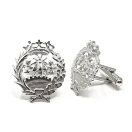Gemelos con Insignia Profesional de Económicas escudo en Plata de Ley