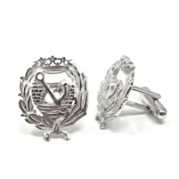 Gemelos con Insignia Profesional de Ingeniero de Caminos escudo en Pl